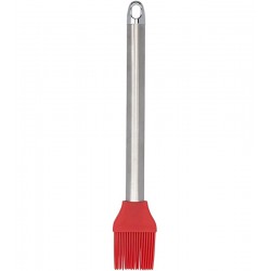 Pincel De Silicone 25,5cm Vermelho Com Cabo Inox Mimo Style